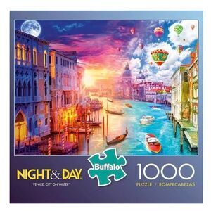 Buffalo Games - Night & Day, Venice, City of Romance - 1000 Piece Jigsaw Puzzle